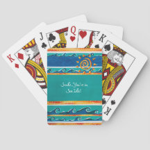 Smile Sea Isle Jouer des cartes