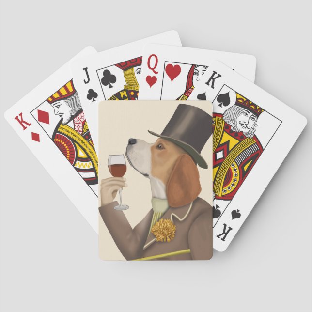 Jeu De Cartes Snob de vin beagle (dos)