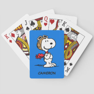 Jeu De Cartes Snoopy L'As Volant Jouer Des Cartes