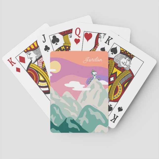 Jeu De Cartes Snoopy & Troop Randonnée des cartes de jeu de mont (dos)