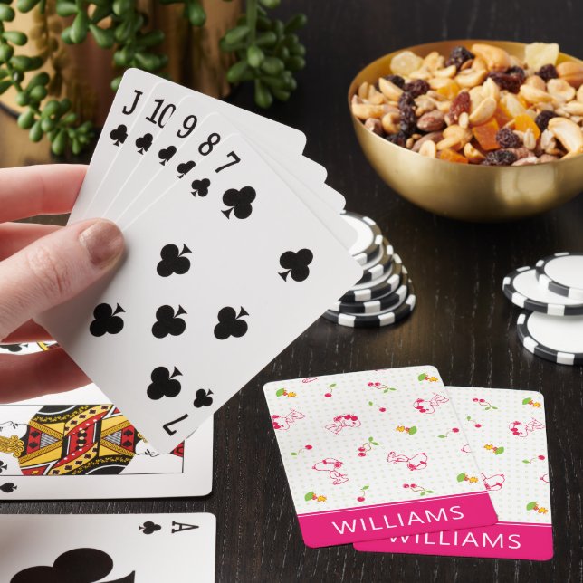 Jeu De Cartes Snoopy & Woodstock Cherry Motif Jouer aux cartes (In Situ)