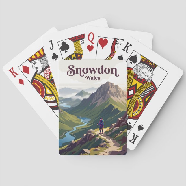 Jeu De Cartes Snowdon (Yr Wyddfa) Pays de Galles (dos)