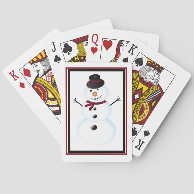 Jeu De Cartes Snowman (dos)