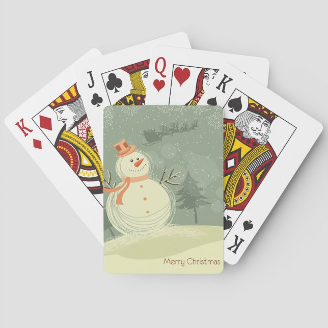 Jeu De Cartes Snowman (dos)