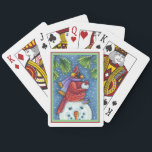 JEU DE CARTES SNOWMAN BODYGUARD, CHRISTMAS CARDINAL REDBIRD<br><div class="desc">ARMÉE DE BALLES À NEIGE. CARTES DE JEU CARDINALES HUMOREUSES *Personnaliser ... Recherche d'éléments correspondants Susan Brack Designs</div>