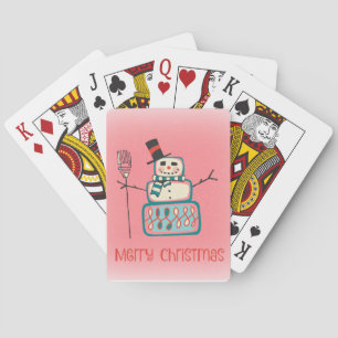 Jeu De Cartes Snowman de Noël