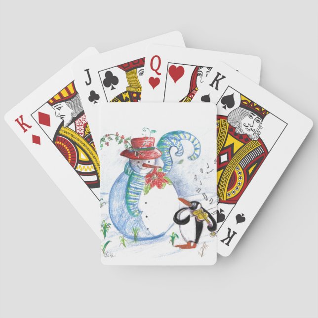 JEU DE CARTES SNOWMAN ET PENGUIN'S HITER SERENADE (dos)