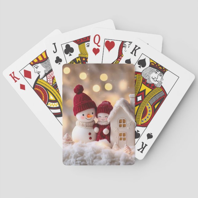 Jeu De Cartes Snowman Frosty Sibings Winter Joie (dos)