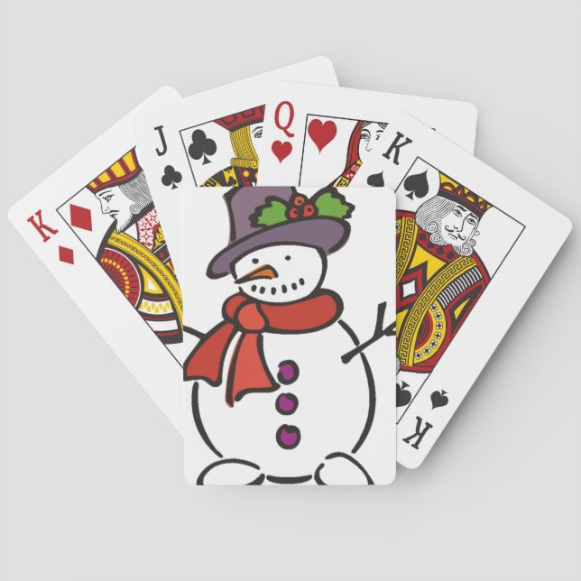 Jeu De Cartes Snowman Jouer Aux Cartes (dos)
