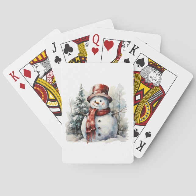 Jeu De Cartes Snowman Jouer Aux Cartes (dos)