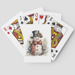 Jeu De Cartes Snowman Jouer Aux Cartes