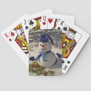 Jeu De Cartes Snowman withBlue Hat and Scarf