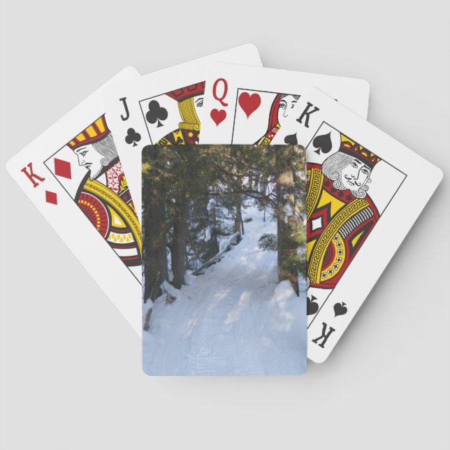Jeu De Cartes Snowmobile Trail Birthday (dos)
