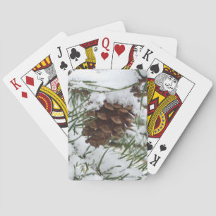 Jeu De Cartes Snowy Pine Cone I