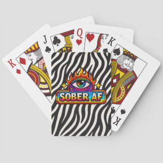 Jeu De Cartes Sober AF - Fake Zebra Print - 