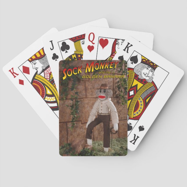 Jeu De Cartes Sock Monkey et Golden Banana (dos)