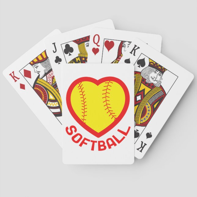 Jeu De Cartes Softball Heart (dos)