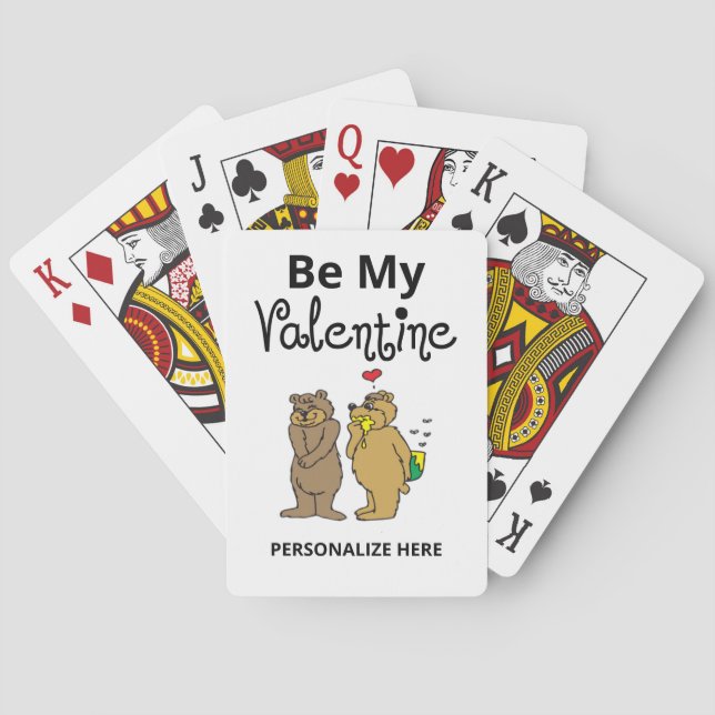 Jeu De Cartes Sois Ma Valentine Classique Jouer Des Cartes (dos)