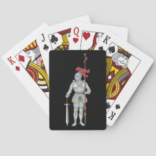 Jeu De Cartes Soldat attendant de combattre