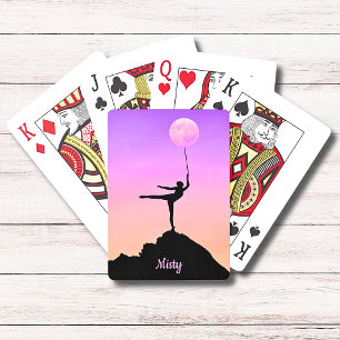 Jeu De Cartes Solde de lune de ballet Nom personnalisé