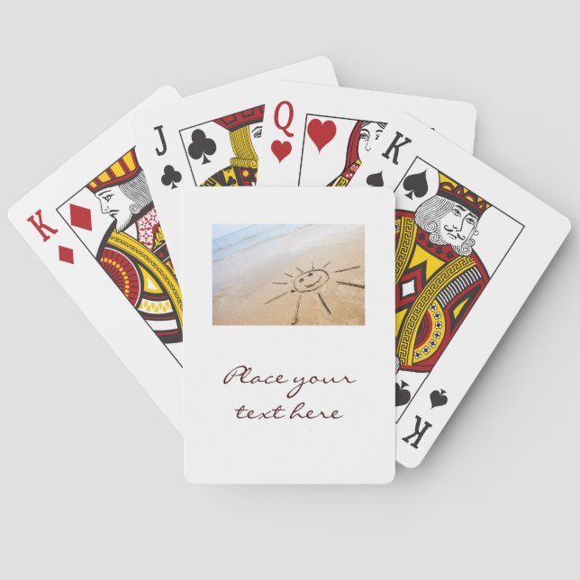 Jeu De Cartes Soleil Sur La Plage (dos)