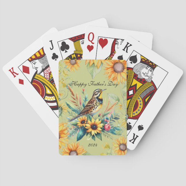 Jeu De Cartes Songbird Happy Fête des pères Jouer des cartes (dos)