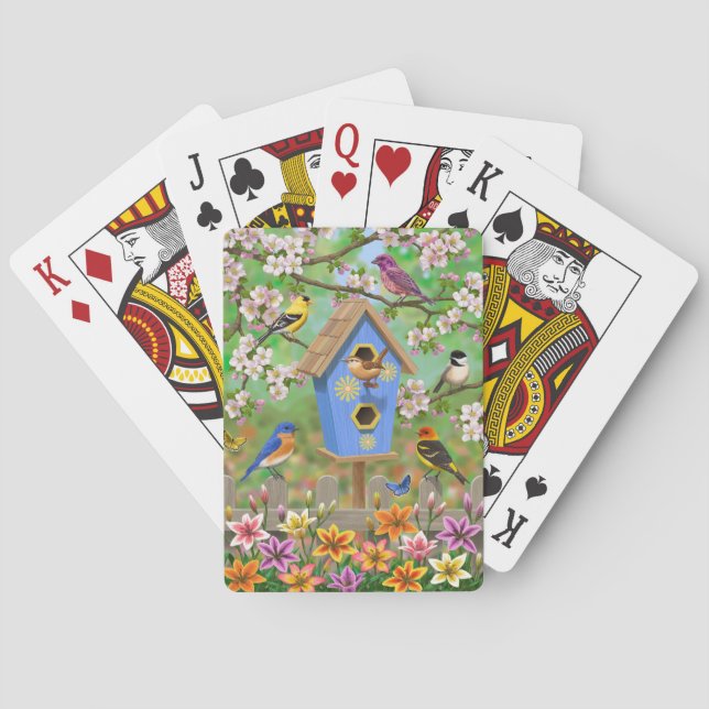 Jeu De Cartes Songbirds Lily Garden Birdhouse (dos)