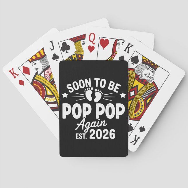 Jeu De Cartes Soon To Be Pop Pop Again est. 2026 Pregnancy  (dos)