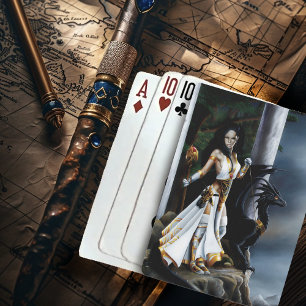 Jeu De Cartes Sorceress Black Dragon Imaginaire blanc