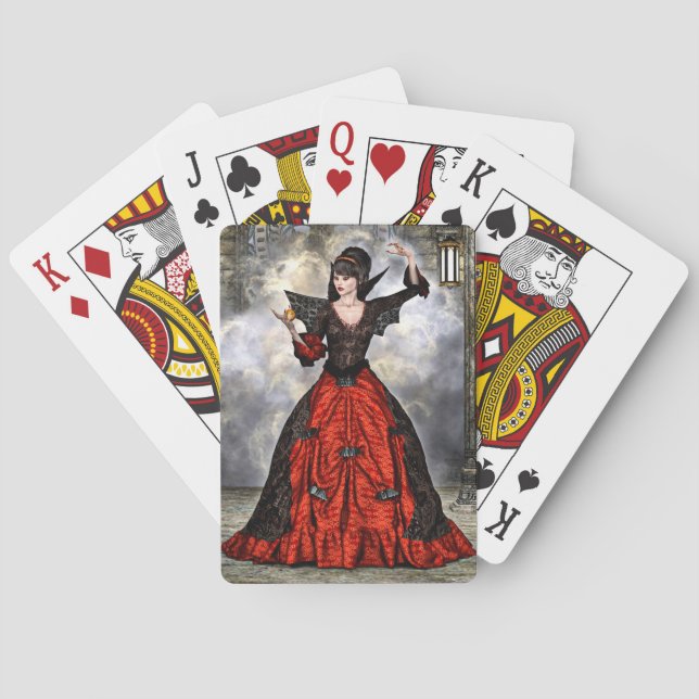 Jeu De Cartes Sorcière féminine (dos)