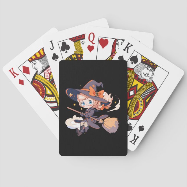 Jeu De Cartes Sorcière Halloween (dos)