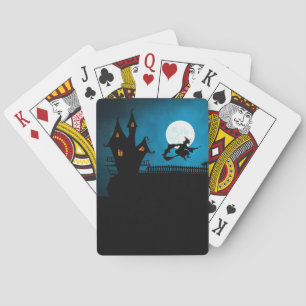 Jeu De Cartes Sorcière volante à bicyclette 