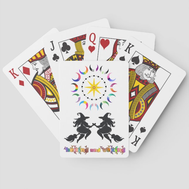Jeu De Cartes Sorcières grasses et lunes étranges (dos)