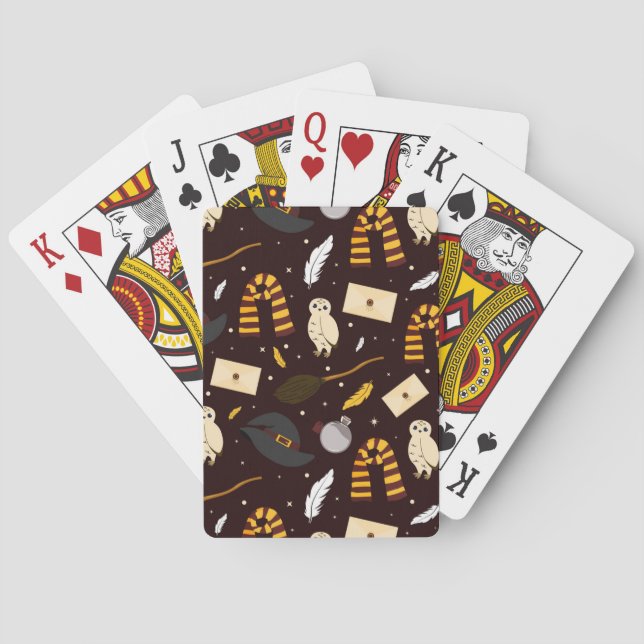 Jeu De Cartes Sorcières, sorciers et Motif magique (dos)