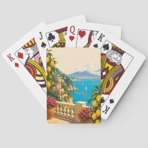 Jeu De Cartes Sorrento Italie Citrons Voyage Vintage