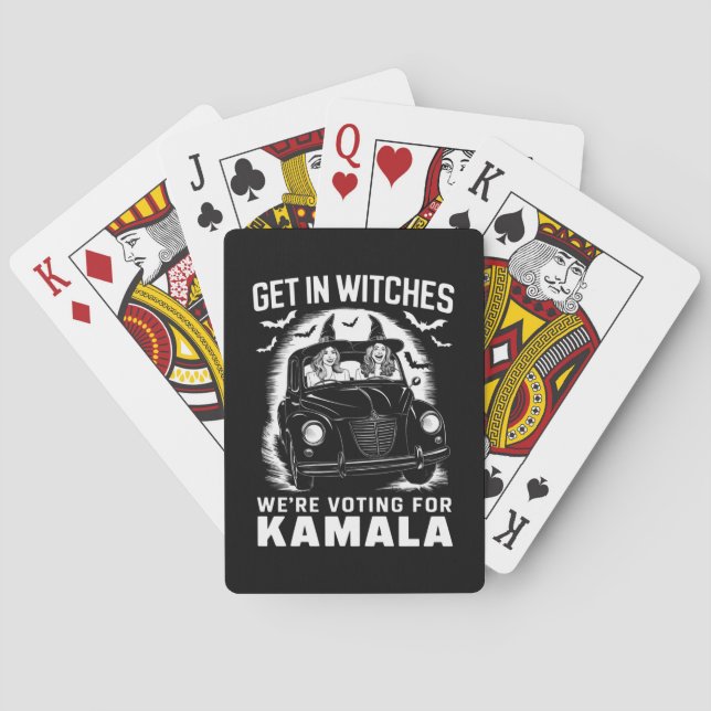 Jeu De Cartes Sortez nous votons pour Kamala Halloween (dos)