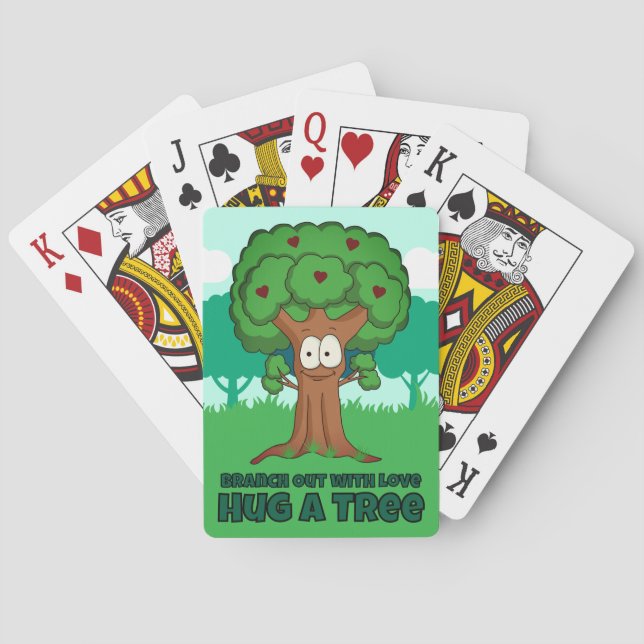 Jeu De Cartes Sortir Avec L'Amour Accrocher Un Arbre (dos)