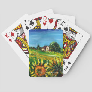 JEU DE CARTES SOUFFRANCES ET CAMPAGNE EN TOSCANE