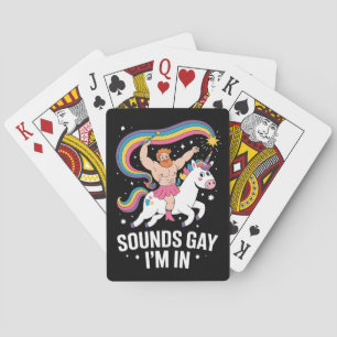 Jeu De Cartes Sound Gay Je suis en homme portant une jupe Unicor
