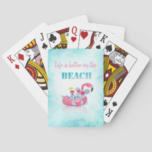 Jeu De Cartes Souris Mignonne  Plage Élégante