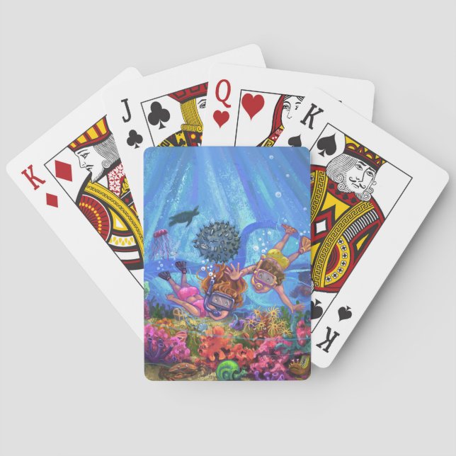 Jeu De Cartes Sous la mer (dos)