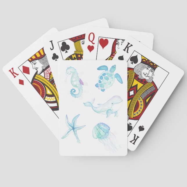 Jeu De Cartes Sous la mer (dos)