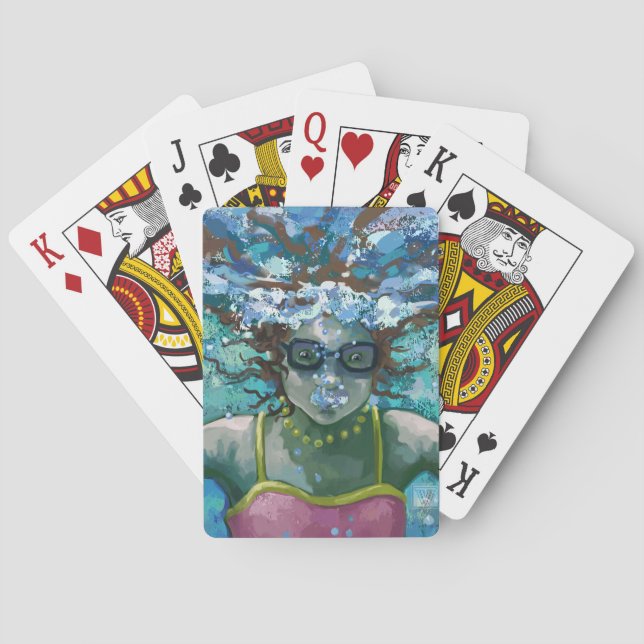 Jeu De Cartes Sous la nage aquatique (dos)