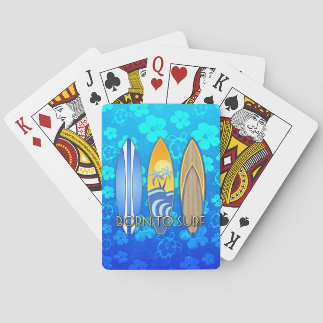 Jeu De Cartes Soutenu pour surfer (dos)