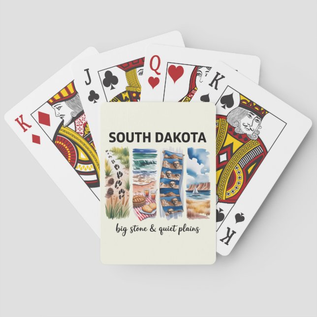 Jeu De Cartes South Dakota Big Stone & Calme Plains Carte de jeu (dos)