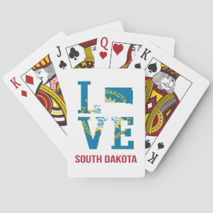 Jeu De Cartes South Dakota State Love USA