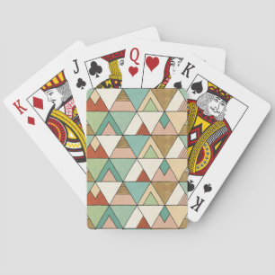 Jeu De Cartes Southwest Geo Step   Motif tribal dessiné à la mai