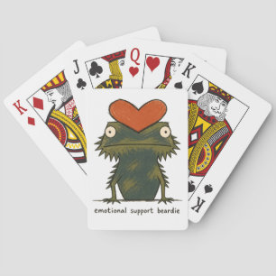 Jeu De Cartes Soutien émotionnel Beardie Dragon barbu Art
