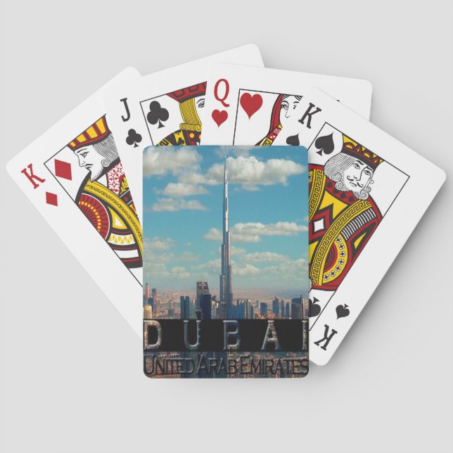 Jeu De Cartes Souvenir de Dubaï Émirats arabes unis (dos)