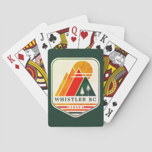 Jeu De Cartes Souvenir Ski Vintage Whistler Canada 60s